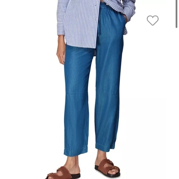 Whistles Pants - Whistles Lucy Chambray Barrel Leg Pants New with tags Size 14